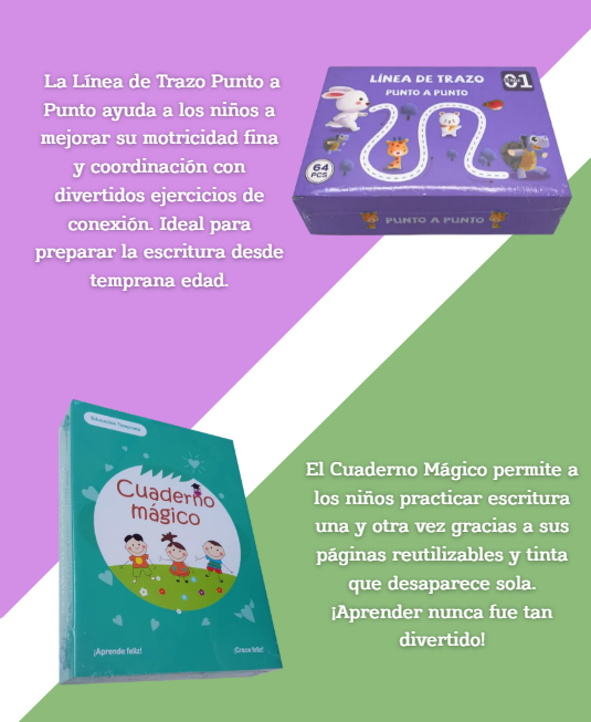 Cuaderno Mágico y Línea de Trazo