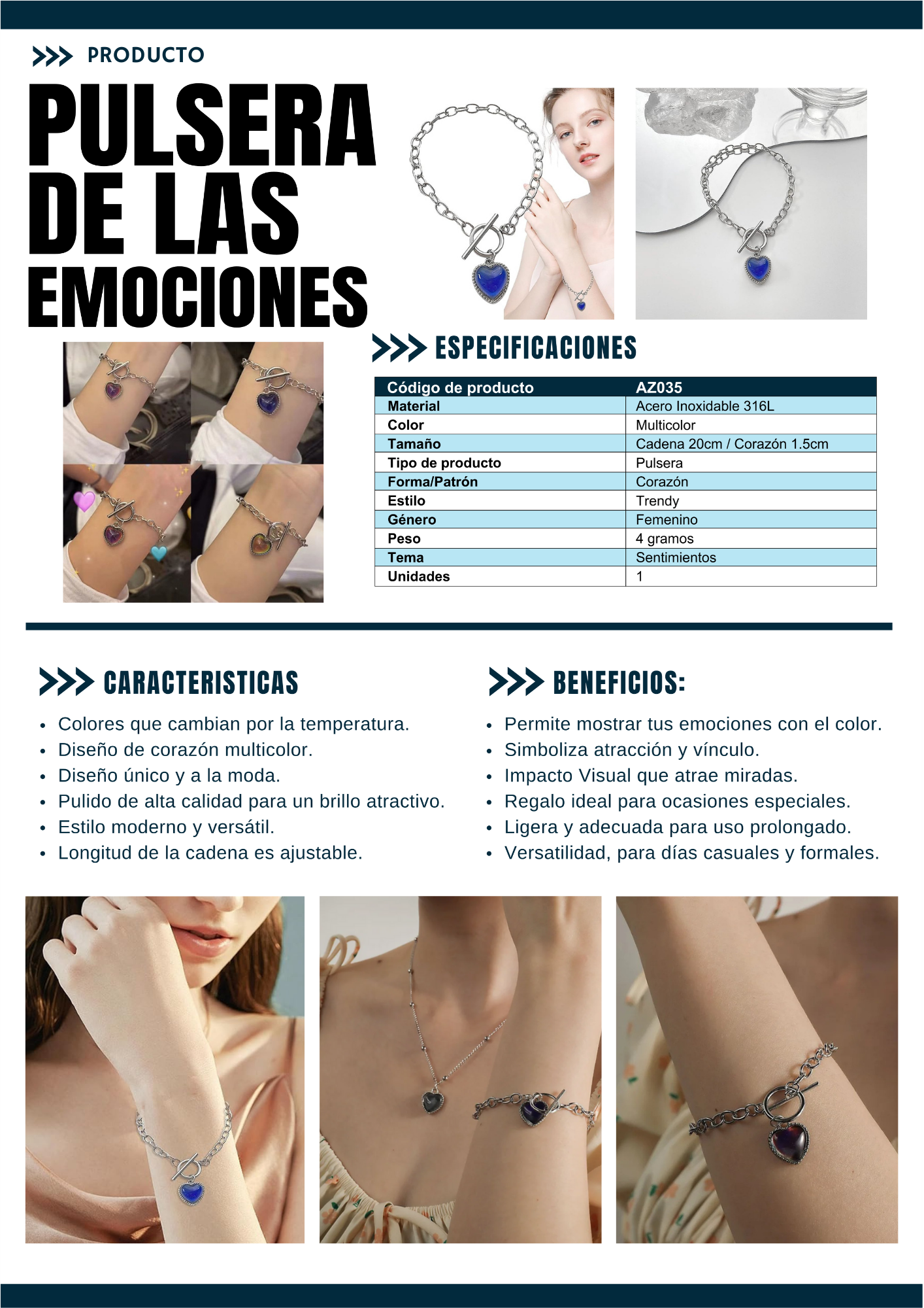 Pulsera de las emociones + collar emociones