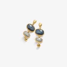 Aretes Clarissa Largo aprox. 6.4 cm. Con poste.
