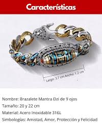 Pulsera Dzi del Tibet - 22 cm