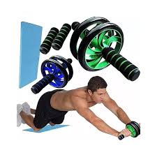 Rueda muscular Abdominal de doble rueda,