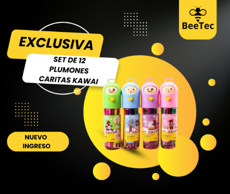 Set de 12 Plumones Súper Divertido