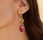 Aretes Carmine Doré