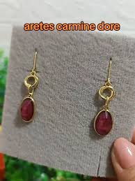 Aretes Carmine Doré