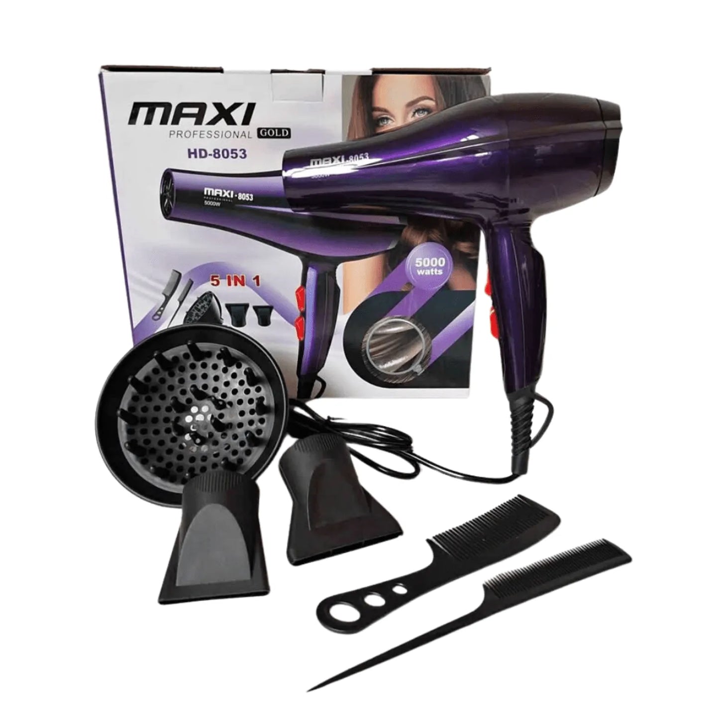 SECADOR DE CABELLO MANXI CON ACCESORIOS